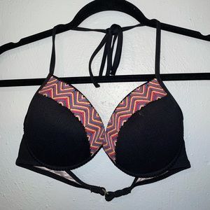 Black Swimsuit Bikini Top; Size 34C